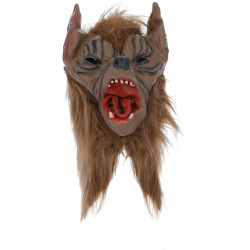 Latexová maska vlka s kožušinou